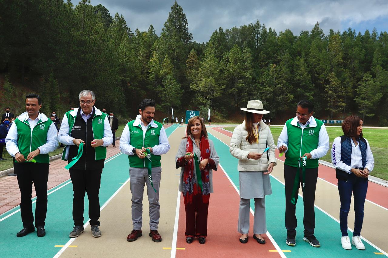 Inauguran la pista de atletismo del Centro Vacacional ‘La Malintzi’